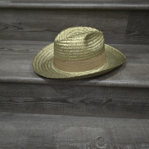 Morgan Taylor gold straw hat made in Italy - Picture 3 of 7